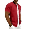 thumbnail image 6 of Full Zip T Shirts for Men Short Sleeve Summer Lightweight Cardigans with Pockets Casual Athletic Workout Shirts, 2XL, 6 of 8