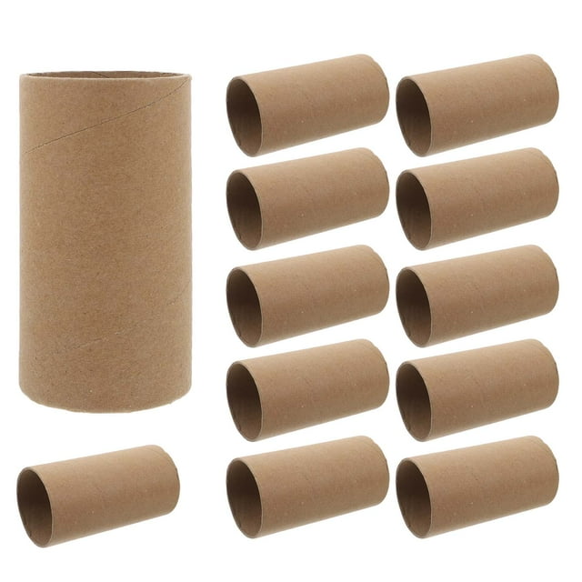 OULII 30 Pcs Rouleaux de Papier Cartonné pour Fournitures Artistiques Recyclables Brun Clair DIY Activités Artistiques