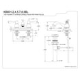 thumbnail image 4 of Two Handle 4" Centerset Lavatory Faucet with Retail Pop-up, 4 of 6