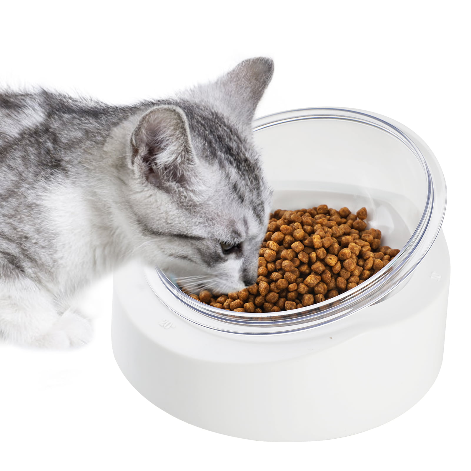 Cat Food Bowl Adjustable Reusable Tilted Kitten Water Bowl Cat Feeding