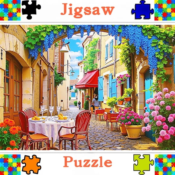 2000/1500/1000/500 Pcs, Casse-Têtes, Casse-Tête Amusant pour Adultes en Famille, Grande Taille Déco, Déco Murale Cuboïde Portable Bricolage Déco Artistique, Papier de Haute Qualité, Décoration Murale, Conçu pour Cadeaux d'Anniversaire et de Fête