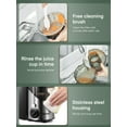 thumbnail image 4 of Juicer Machine Easy to Clean, 3" Feed Chute for Whole Fruit and Vegetable, Brush, Silver, 4 of 6
