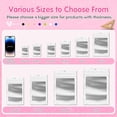 thumbnail image 5 of 100 Pack Mylar Resealable Foil Bags with Clear Window, Zipper Pouch Smell Proof Food Storage Bags for Cookies, Snacks, Samples, Small Business, 4x6 Inch White, 5 of 11