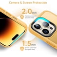 thumbnail image 5 of Designed for iPhone 14 Pro Case, [Support Magsafe] Soft Silicone Slim Anti-Scratch Case for iPhone 14 Pro 6.1 inch, Orange, 5 of 12