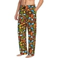 thumbnail image 2 of Xecao Cute Beach Dolphin Men's Straight Lounge Pajama Pants: The Ultimate in Comfortable Sleepwear, 2 of 9