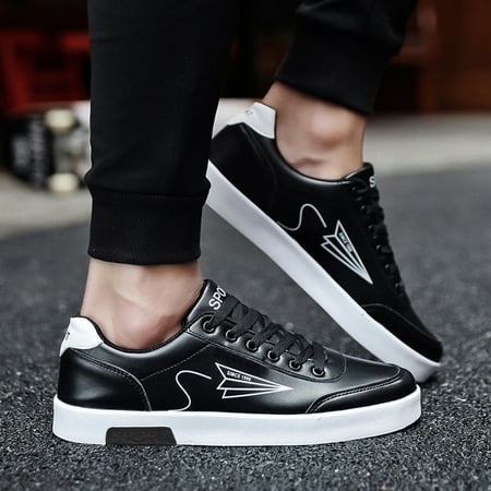 

Cathalem Casual Shoes Men Sneaker Shoes Sports Fabric Trainer Non-slip Mesh Casual Men Breathable Shoes Men Sneaker Laces for Men Black 9