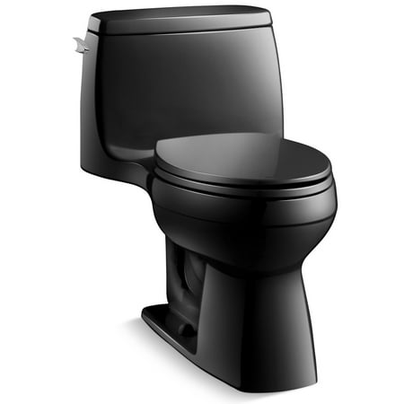 Kohler K-3810 Santa Rosa 1.28 Gpf One-Piece Elongated Comfort Height Toilet - Black