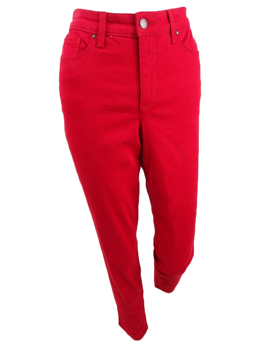 Charter Club Women's Bristol Skinny Ankle Jeans (4, Red Polish)