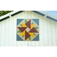 thumbnail image 2 of Zylina Garden & Coop Art - Blue Fire Double Astor Quilt, 2 of 6