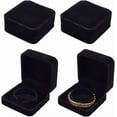 thumbnail image 6 of 4Pcs Velvet Bracelet Gift Boxes 9x9cm/3.54x3.54inch Square Midnight Blue Velvet Bracelet Bangle Boxes Jewelry Storage Case Bangle Organizer Display for Bracelets Watches Storage, 6 of 8