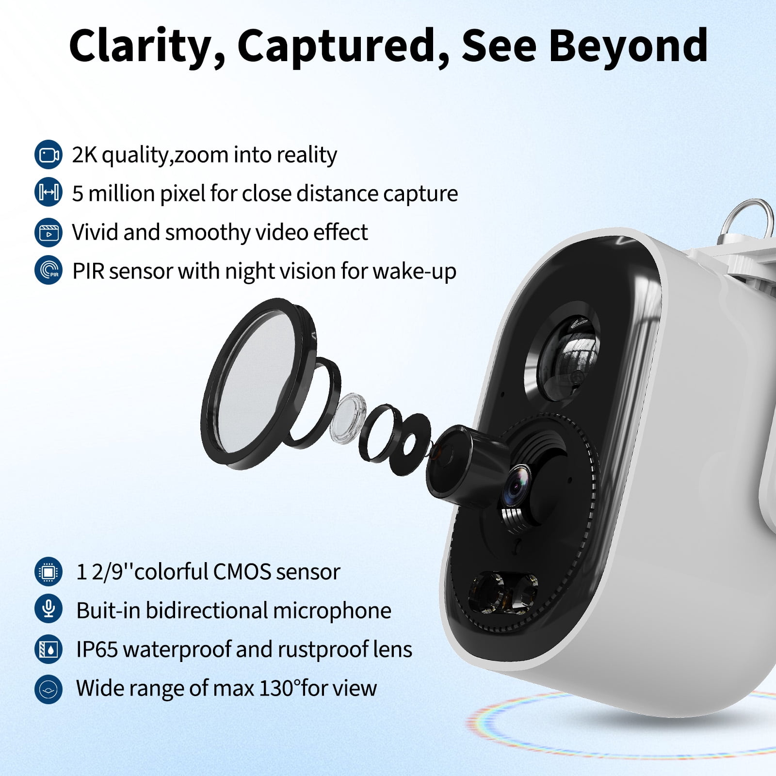Solar-Powered Smart Bird Feeder with 4K Camera, AI Bird Recognition, Night Vision, App Alerts, Auto Recording, Squirrel Proof, Outdoor Wildlife Monitor, Blue