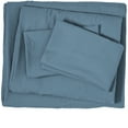 thumbnail image 4 of Bare Home Premium 1800 Ultra-Soft Microfiber Collection Sheet Set - Double Brushed - Hypoallergenic - Wrinkle Resistant - Deep Pocket, King, Sandwashed Bering Sea, 4 of 5