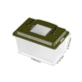 thumbnail image 3 of Portable Clear Plastic Terrarium Small Animal Fish Reptile Carrier Habitat Ventilated Lid Desk Countertop Travel Cage Lightweight Temporary Home, 3 of 8