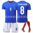 thumbnail image 1 of Football Uniform Home Jersey Mbappe Children's Short Sleeve Summer Sportswear, 1 of 4