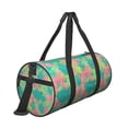 thumbnail image 3 of Fotbe Colorful Palm Leaves Pattern Foldable Sports Gym Bag with Wet Dry Pocket, Ultralight Travel Bag, Large Capacity Duffel Bag, Splash Proof Carry on Bag, Overnight Bag, Weekender Bag, 3 of 8