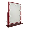 thumbnail image 4 of Impressions Vanity Hollywood Touch Duotone LED Makeup Mirror, Vanity Mirror with Stand Base (Red), 4 of 4