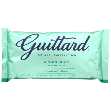 Guittard Chocolate Baking Chips, Green Mint, 12 Oz