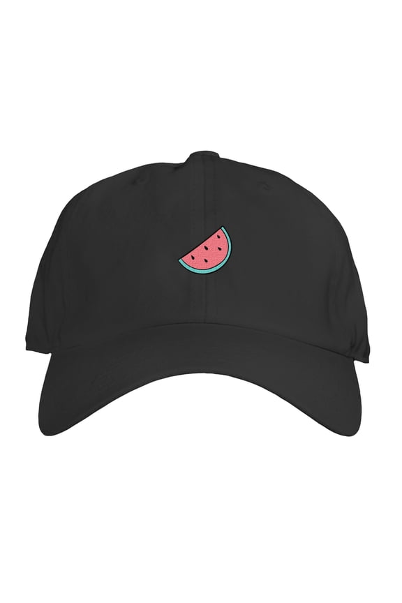 - Watermelon Emoji Fruit Embroidered Dad Hat