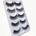 thumbnail image 3 of Fake Eyelashes 3 Pairs Multilayered Fake Eyelashes, Dramatic Thick Fluffy Volume False Eyelashes, Natural Look, 3D Layered Effect, Reusable Handmade, Easy to Apply, 3 of 8
