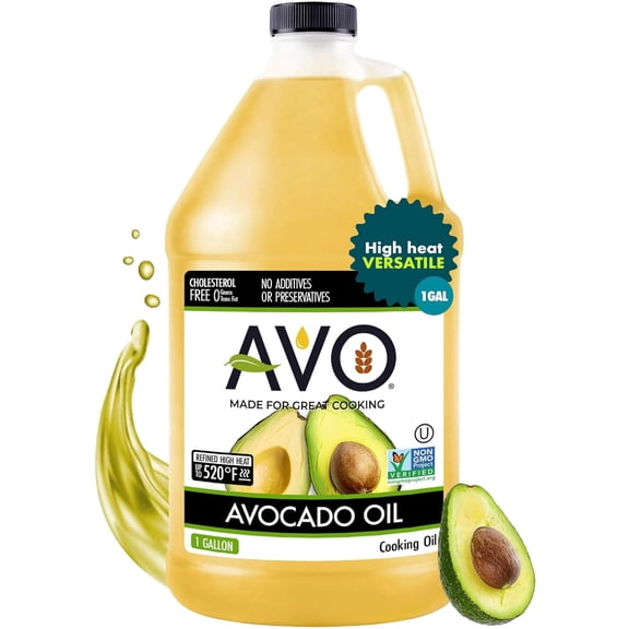 AVO 100% Non-GMO Avocado Oil, 1 Gallon (128 fl oz), No Preservatives