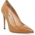 thumbnail image 5 of Steve Madden Daisie Camel Patent Pointed Toe Stiletto Heel Slip On Fashion Pumps (Camel Patent, 9), 5 of 6