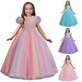thumbnail image 5 of Gubotare Flower Girl Dress Girls Elegant Dress Summer Ruffle Short Sleeve Dresses (Multicolour,Size 7-8 Years), 5 of 9