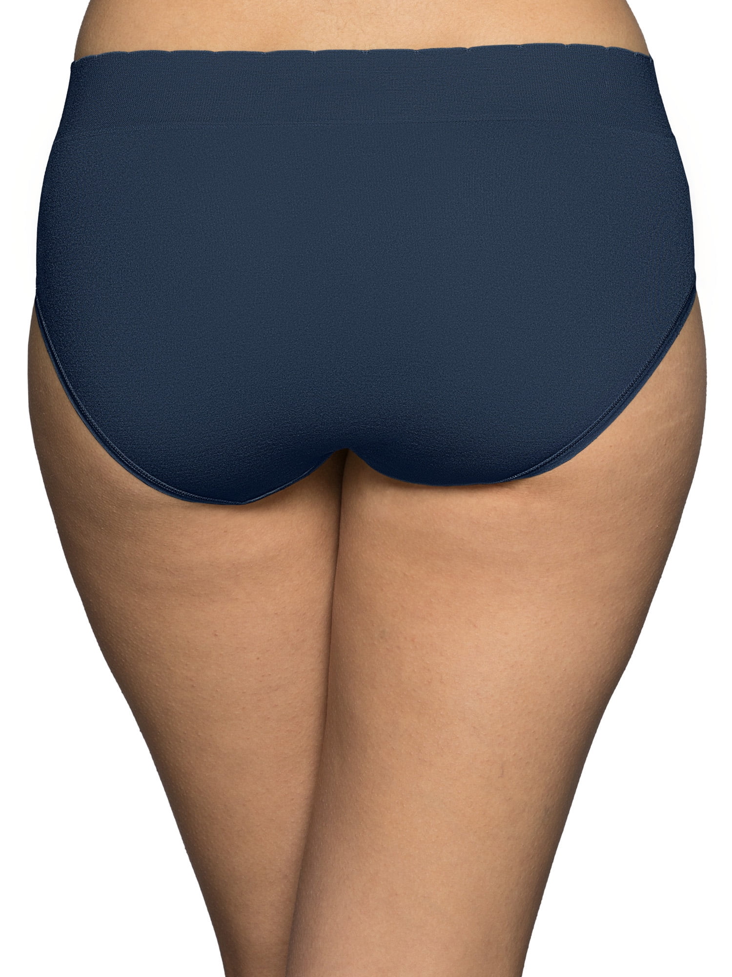 Vanity Fair Women's No Pinch No Show Seamless Hipster Underwear, 3 Pack