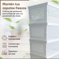 thumbnail image 4 of Zapatera Organizador Plegable y Vertical  6 Cajas Acrílicas Transparentes de Almacenamiento (25.5×20×34.5 cm por caja), Ideal para Guardar Zapatos, Tenis y Zapatillas, 4 of 7