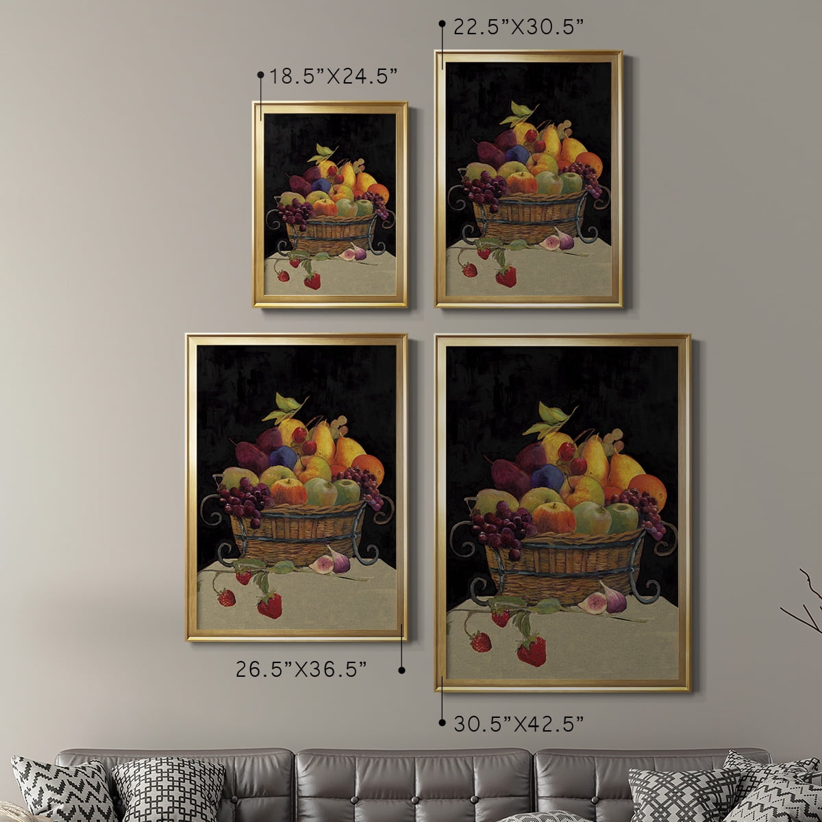 Fruit Basket I Revisit Premium Framed Print - Ready to Hang