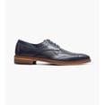 thumbnail image 2 of Stacy Adams Gambetta Modified Cap Toe Oxford Leather Shoes Navy 25780-410, 2 of 7