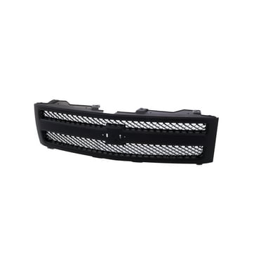 Replacement Front Grille Assembly – Chrome Shell With Gray Insert For GMC Jimmy 1998-2001 & Sonoma 1998-2004