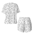 thumbnail image 5 of Naloa Snake Women's Short-Sleeved Pajama Set, Loungewear, Summer pajamas, Breathable Cozy - Medium, 5 of 9