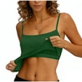 thumbnail image 2 of SwiftWear Women's Built-In Bra Tank Top Double Lined Soft Sleeveless Camisole Soft Comfort & Summer Cropped Cami Layering, 2 of 6