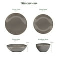 thumbnail image 6 of Larder & Vine 16 Ceramic Stoneware Dishes | Everyday Plate and Bowl Set | Table Set for 4, 6 of 8