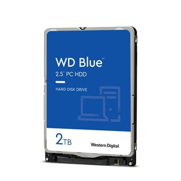 Western Digital 2TB WD Blue Internal Hard Drive - 5400 RPM, SATA 6 Gb/s, 128 MB Cache, 2.5" HDD - WD20SPZX
