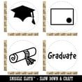 thumbnail image 2 of Graduation Cap Diploma Certificate Rubber Stamp Set for Scrapbooking Crafting Stamping - Large 1-1/4 Inch, 2 of 7