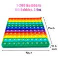 thumbnail image 2 of Juguete Fidget Sensory Toy PETBSNVB de doble cara con números del 1 al 200, 2 of 6