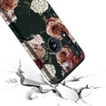 thumbnail image 4 of Moto G8 Play Case, Motorola One Macro Case, KAESAR Hybird Drop Protection Sleek Slim Dual Layer Shockproof Colorful Graphic Armor Case For Moto G8 Play (Black Marble Flower), 4 of 4