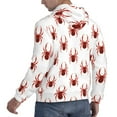thumbnail image 6 of Naloa Spiders Insects Men's Casual Hooded Collar Drawstring Hoodies Pullover Sweatshirts Casual Long Sleeve Shirts-3X-Large, 6 of 7