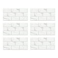 thumbnail image 3 of Wall Stickers - Home Wall Stickers - Imitation Wall Tile Stickers Household Waterproof Pvc Tile Stickers Self Adhesive Living Room Dining Room Decorative Wall Stickers - 6Pcs×Stickers, 3 of 7