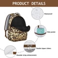 thumbnail image 4 of Leopard Print Backpack for School,Cute School Bag,Schoolbag with Adjustable Shoulder Straps & Padded Back,15.3"x11"x7.1".﻿, 4 of 6