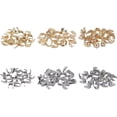 thumbnail image 4 of about 120pcs 3 Style 2 colors 304 Stainless Steel Pendant Pinch Bails Clasp Dangle Charm Bead Pendant Connector Findings for Pendant Necklace Jewelry Making diy, 4 of 5