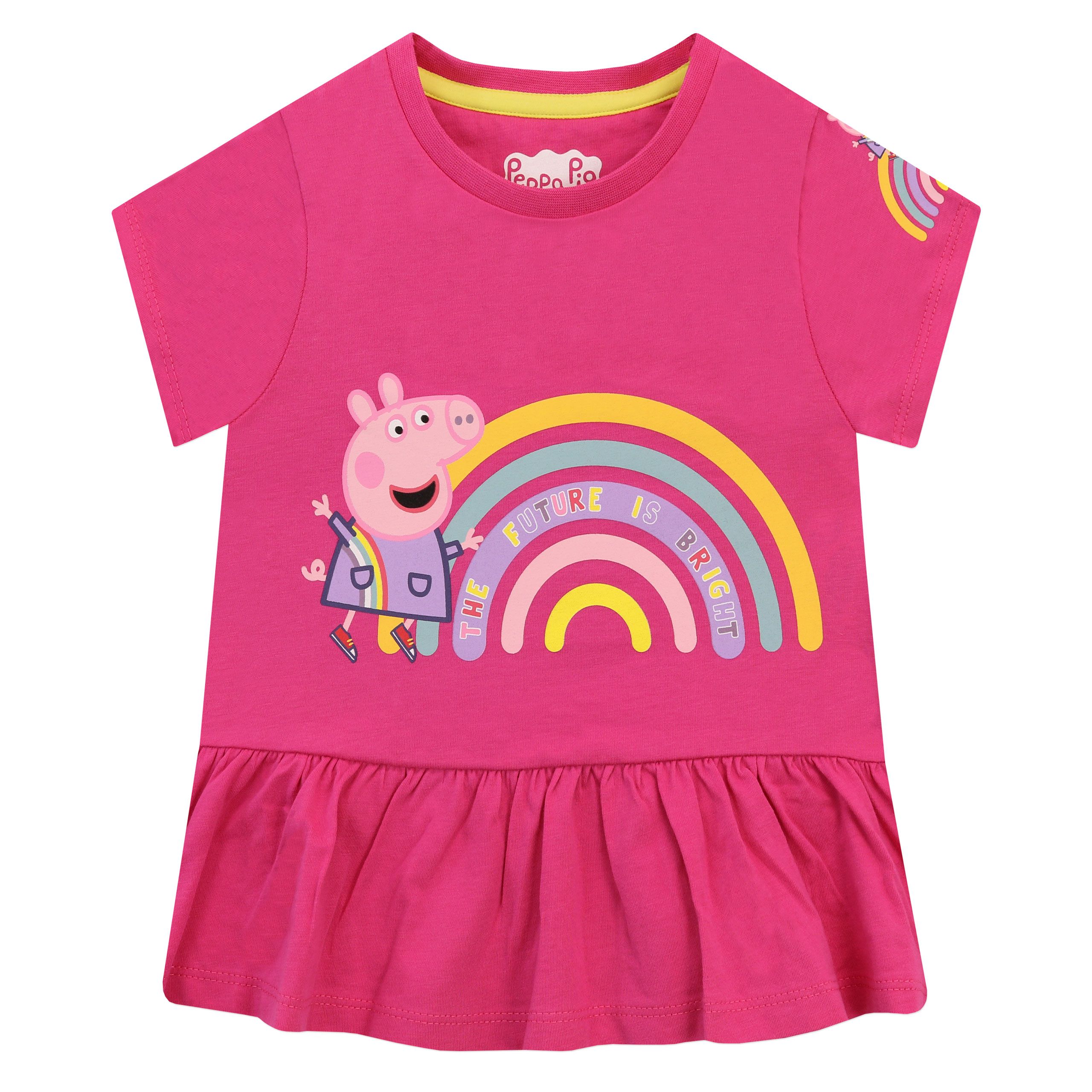 Conjunto Infantil Camiseta E Calça Malha Peppa Pig Branco Lilas Tam 1 A 6 Riachuelo 14128500 Sku