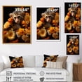 thumbnail image 4 of Designart "Autumn Monkey Palette in Yellow" Animals Framed Wall Art - Traditional Yellow Monkey Living Room Framed Canvas Art, 4 of 6