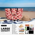 thumbnail image 5 of Wukai Cute Strawberry Print Zipper Bag,large Beach Tote Bag,Waterproof Sandproof Bag,Grocery and Picnic Tote Travel Bag, 5 of 5