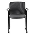 thumbnail image 3 of Boss Office Products Mesh Guest Chair with Casters in Black, 3 of 8