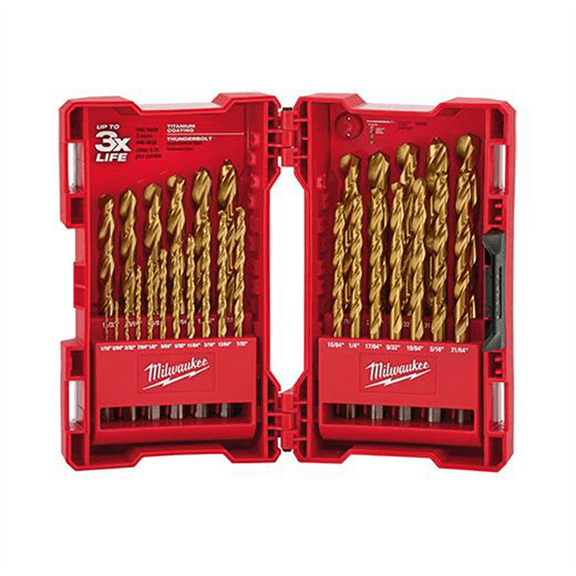 Milwaukee Tool THUNDERBOLT Titanium Drill Bit Set ‐ 29PC