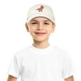 thumbnail image 6 of DALIX Tyrannosaurus Rex T-Rex Dinosaur Kids Hat Baseball Cap Girls Boys in Beige, 6 of 7