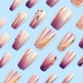 thumbnail image 3 of Magic Purple Line Streamer Gradient Nail Sticker, 3 of 5