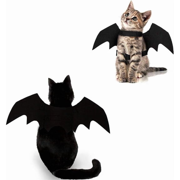 Cat Halloween Costume Bat Wing Pet Apparel for Small Dog Puppy Kitty Kitten